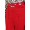 Kadın Kırmızı Yüksek Bel Kumaş Pantolon 6584