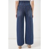Kadın Bol Paça Yüksek Bel Palazzo Kot Pantolon 6656 - Lacivert