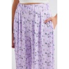 6665 Desenli Şalvar Pantolon - Lila
