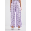 6665 Desenli Şalvar Pantolon - Lila