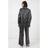 6699 Leopar Desenli Alt Üst Takım - Siyah
