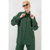 Kadın Örme Tesettür Alt Üst Takım 6711 - Zümrüt Yeşili
