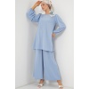 Ayrobin Tunik Pantolon Alt Üst Takım 6712 - Açık Mavi