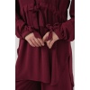 Kadın Uzun Tunik Pantolon İkili Takım 6719 - Bordo