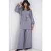 Kadın Uzun Tunik Pantolon İkili Takım 6719 - Gri