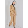 Kadın Keten Kimono İkili Takım 6727 - Bisküvi
