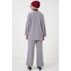Kadın Ayrobin Kimono Pantolon İkili Takım 6739 - Gri