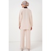 Kadın Ayrobin Kimono Pantolon İkili Takım 6739 - Krem