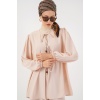Kadın Önü Bağcıklı Tunik Pantolon İkili Takım 6744 - Krem