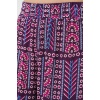 Kadın Desenli Viskon Pantolon 6749 - Mor