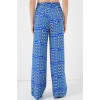 Kadın Desenli Viskon Pantolon 6749 - Saks