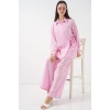 Kadın Bağcıklı Tunik Pantolon İkili Takım 6752 - Pudra