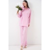 Kadın Bağcıklı Tunik Pantolon İkili Takım 6752 - Pudra