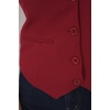 6796 Kısa Dokuma Yelek - Bordo