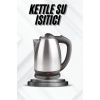 Kettle Su Isıtıcı C F Priz Uyumlu 220 - 240 V Paslanmaz Çelik Kablolu