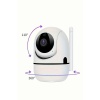 Baby Kamera Kablosuz 720P Beyaz 360 Derece Wifi Kamera Full HD 1080p
