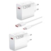 120 Watt Turbo Hızlı Şarj Aleti Seti Hızlı Şarj Adaptörü Beyaz