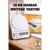 Net LCD Ekran ve Otomatik Kapanma Özelliği ile Uzun Ömürlü Dijital Mutfak Tartısı