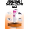 4 Başlıklı Bakım Cihazı Epilatör Tüy Alma Makinesi Topuk Törpüsü