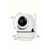 Baby Kamera Kablosuz 720P Beyaz 360 Derece Wifi Kamera Full HD 1080p