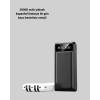 20.000mAh PD Powerbank LED Işık LCD Ekran Dahili Kablo Çoklu Giriş