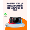 Geniş Ekranlı 500 Oyunlu Taşınabilir El Konsolu – Her Yerde Kesintisiz Oyun Keyfi