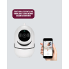 360° Dönen Akıllı WiFi Kamera – Uzaktan Kontrol ve İki Yönlü Ses Özellikli
