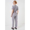 Kadın Kısa Kol Ayrobin Tulum 7030 - Gri