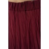 Kadın Uzun Kırışık Etek 8042 - Bordo