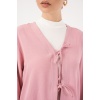 Kadın Ayrobin Kimono Etek İkili Takım 8047 - Pembe