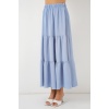 Kadın Ayrobin Uzun Etek 8048 - Mavi