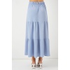 Kadın Ayrobin Uzun Etek 8048 - Mavi