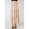 Kadın Ayrobin Uzun Etek 8048 - Bej
