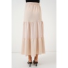 Kadın Ayrobin Uzun Etek 8048 - Bej