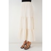 Kadın Ayrobin Uzun Etek 8048 - Krem