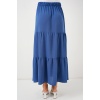 Kadın Ayrobin Uzun Etek 8048 - İndigo
