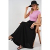 Kadın Uzun Ayrobin Etek 8050 - Siyah
