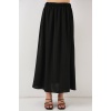 Kadın Uzun Ayrobin Etek 8050 - Siyah
