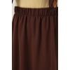 Kadın Uzun Ayrobin Etek 8050 - Kahverengi