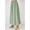 Kadın Uzun Ayrobin Etek 8050 - E.Yeşil