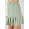 Kadın Ayrobin Mini Etek 8054 - Mint