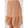 Kadın Ayrobin Mini Etek 8054 - Camel