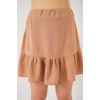Kadın Ayrobin Mini Etek 8054 - Camel