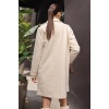 9082 Oversize Kaşe Kaban - M. Krem