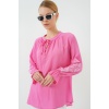 Kadın Nakışlı Örme Bluz 941 - Pembe