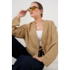 Önü Bağlamalı Keten Kimono 960 - Bisküvi