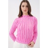 Kadın Dokulu Esnek Örme Bluz 975 - Pembe