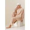 T5858 Örme Tesettür İkili Takım - Bisküvi