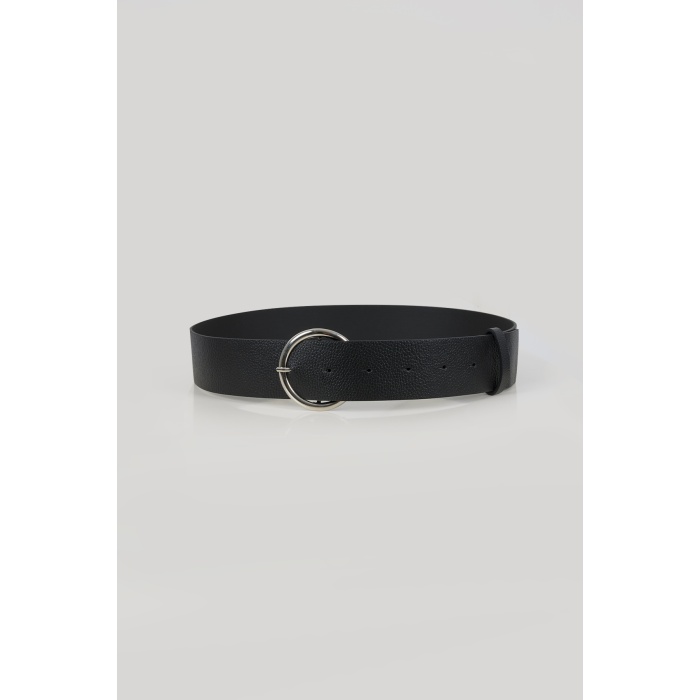 Kadın Siyah Tokalı Suni Deri Kemer 010124