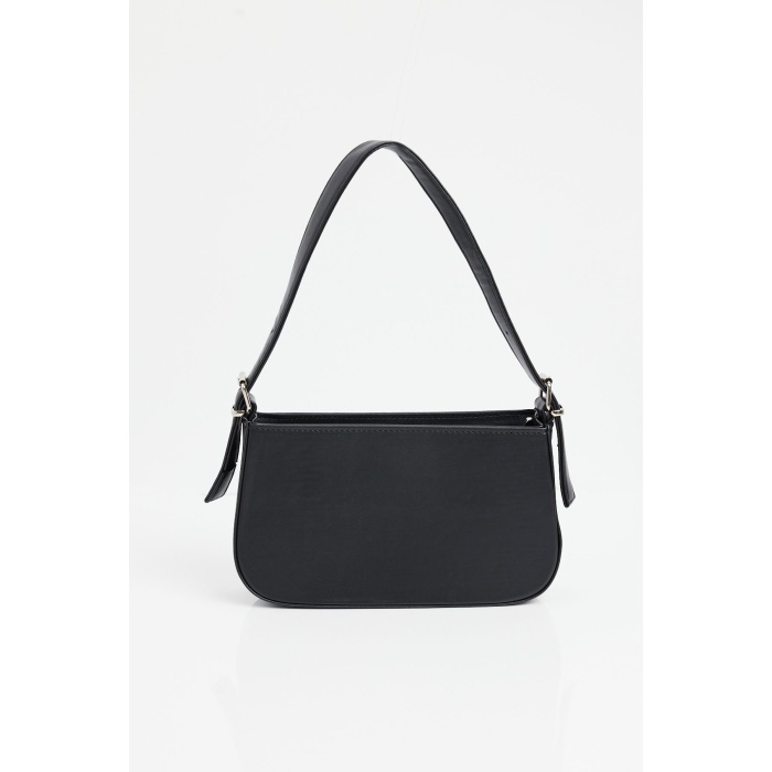 010172 Düz Baget Omuz Çantası - Siyah